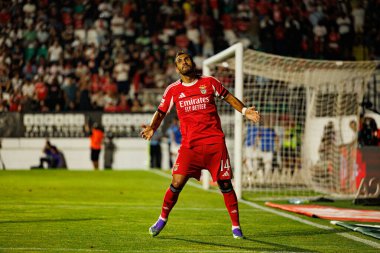 Vangelis Pavlidis, Liga Portekiz maçında Estrela Amadora ve SL Benfica takımları arasında attığı gol sonrasında Estadio Jose Gomes 'de (Maciej Rogowski)