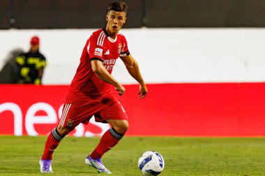 Samuel Dahl, Liga Portekiz maçı sırasında Estrela Amadora ve SL Benfica takımları arasında Estadio Jose Gomes 'de (Maciej Rogowski)