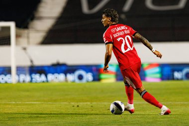 Richard Rios, Liga Portekiz maçı sırasında Estrela Amadora ve SL Benfica takımları arasında Estadio Jose Gomes 'de (Maciej Rogowski)