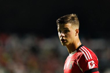 Samuel Dahl, Liga Portekiz maçı sırasında Estrela Amadora ve SL Benfica takımları arasında Estadio Jose Gomes 'de (Maciej Rogowski)