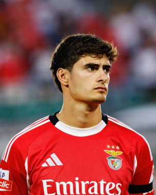 Antonio Silva, Liga Portekiz maçı sırasında Estrela Amadora ve SL Benfica takımları arasında Estadio Jose Gomes 'de (Maciej Rogowski)