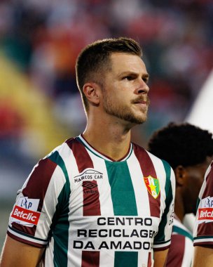 Bernardo Schappo, Liga Portekiz maçı sırasında Estrela Amadora ve SL Benfica takımları arasında Estadio Jose Gomes 'de (Maciej Rogowski)