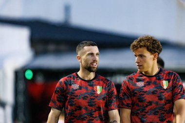 Joao Kikas, Liga Portekiz maçı sırasında Estrela Amadora ve SL Benfica takımları arasında Estadio Jose Gomes 'de (Maciej Rogowski)