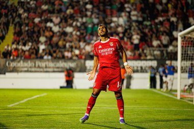 Vangelis Pavlidis, Liga Portekiz maçında Estrela Amadora ve SL Benfica takımları arasında attığı gol sonrasında Estadio Jose Gomes 'de (Maciej Rogowski)