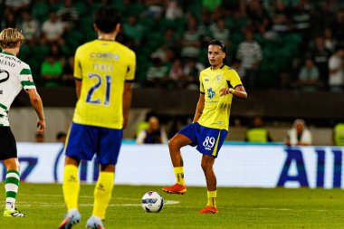 Pedro Santos, Liga Portekiz maçı sırasında Estadio Jose Alvalade 'de (Maciej Rogowski) Sporting CP ve FC Arouca takımları arasında görüldü.)