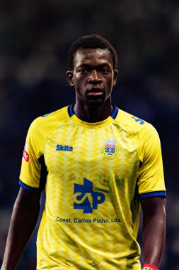 Amadou Dante, Liga Portekiz maçı sırasında Estadio Jose Alvalade 'de (Maciej Rogowski) Sporting CP ve FC Arouca takımları arasında görüldü.)