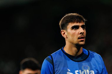 Diogo Monteiro, Liga Portekiz maçı sırasında Estadio Jose Alvalade 'de (Maciej Rogowski) Sporting CP ve FC Arouca takımları arasında görüldü.)