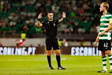 Helder Malheiro, Liga Portekiz maçı sırasında Estadio Jose Alvalade 'de (Maciej Rogowski) Sporting CP ve FC Arouca takımları arasında görüldü.)