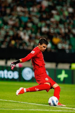 Joao Valido, Liga Portekiz maçı sırasında Estadio Jose Alvalade 'de (Maciej Rogowski) Sporting CP ve FC Arouca takımları arasında görüldü.)