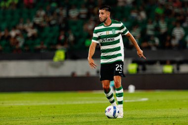 Goncalo Inacio, Liga Portekiz maçı sırasında Estadio Jose Alvalade 'de (Maciej Rogowski) Sporting CP ve FC Arouca takımları arasında görüldü.)