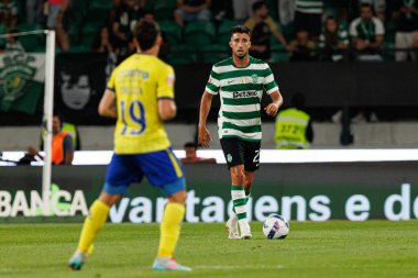 Goncalo Inacio, Liga Portekiz maçı sırasında Estadio Jose Alvalade 'de (Maciej Rogowski) Sporting CP ve FC Arouca takımları arasında görüldü.)