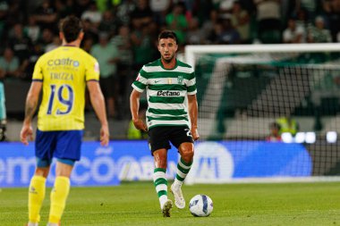 Goncalo Inacio, Liga Portekiz maçı sırasında Estadio Jose Alvalade 'de (Maciej Rogowski) Sporting CP ve FC Arouca takımları arasında görüldü.)