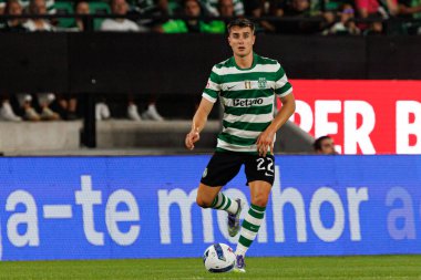 Ivan Fresneda Liga Portekiz maçı sırasında Estadio Jose Alvalade 'de (Maciej Rogowski) Sporting CP ve FC Arouca takımları arasında görüldü.)