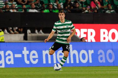 Ivan Fresneda Liga Portekiz maçı sırasında Estadio Jose Alvalade 'de (Maciej Rogowski) Sporting CP ve FC Arouca takımları arasında görüldü.)