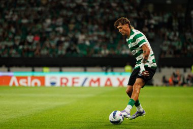 Ricardo Mangas, Liga Portekiz maçı sırasında Estadio Jose Alvalade 'de (Maciej Rogowski) Sporting CP ve FC Arouca takımları arasında görüldü.)