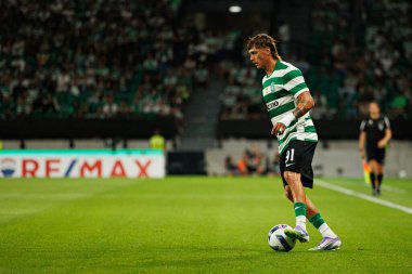 Ricardo Mangas, Liga Portekiz maçı sırasında Estadio Jose Alvalade 'de (Maciej Rogowski) Sporting CP ve FC Arouca takımları arasında görüldü.)