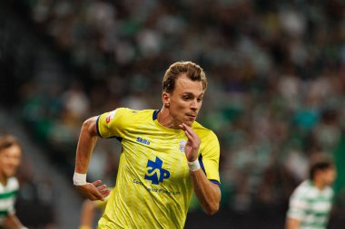 Alex Pinto, Liga Portekiz maçı sırasında Estadio Jose Alvalade 'de (Maciej Rogowski) Sporting CP ve FC Arouca takımları arasında görüldü.)