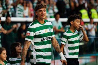 Ricardo Mangas, Liga Portekiz maçı sırasında Estadio Jose Alvalade 'de (Maciej Rogowski) Sporting CP ve FC Arouca takımları arasında görüldü.)