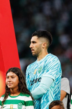 Liga Portekiz maçı sırasında Estadio Jose Alvalade 'de (Maciej Rogowski) Sporting CP ve FC Arouca takımları arasında Rui Silva görüldü.)