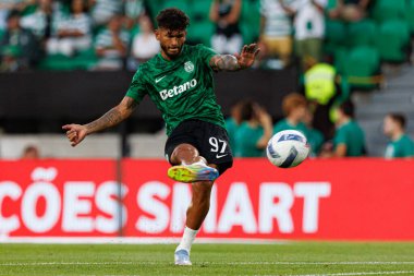 Luis Suarez, Liga Portekiz maçı sırasında Estadio Jose Alvalade 'de (Maciej Rogowski) Sporting CP ve FC Arouca takımları arasında görüldü.)