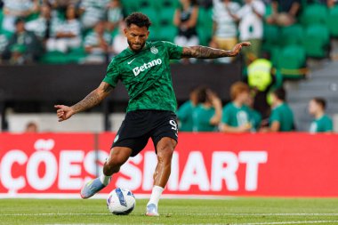 Luis Suarez, Liga Portekiz maçı sırasında Estadio Jose Alvalade 'de (Maciej Rogowski) Sporting CP ve FC Arouca takımları arasında görüldü.)