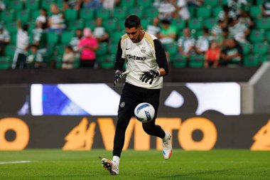  Liga Portekiz maçı sırasında Estadio Jose Alvalade 'de (Maciej Rogowski) Sporting CP ve FC Arouca takımları arasında Rui Silva görüldü.)