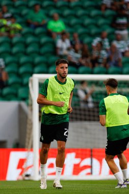 Goncalo Inacio, Liga Portekiz maçı sırasında Estadio Jose Alvalade 'de (Maciej Rogowski) Sporting CP ve FC Arouca takımları arasında görüldü.)