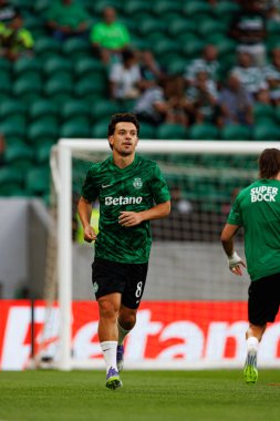 Pedro Goncalf, Liga Portekiz maçı sırasında Estadio Jose Alvalade 'de (Maciej Rogowski) Sporting CP ve FC Arouca takımları arasında görüldü.)