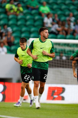 Goncalo Inacio, Liga Portekiz maçı sırasında Estadio Jose Alvalade 'de (Maciej Rogowski) Sporting CP ve FC Arouca takımları arasında görüldü.)