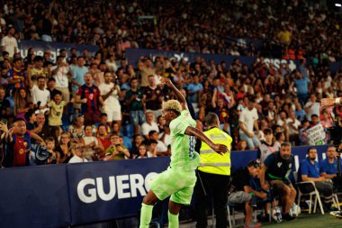 Lamine Yamal, Estadio Ciudad de Valencia (Maciej Rogowski) takımları arasında LaLiga EA SPORTS maçında UD Levante ve FC Barcelona takımları arasında gol üstüne gol atarken görüldü.)