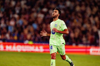 Eric Garcia, UD Levante ve FC Barcelona takımları arasında Estadio Ciudad de Valencia 'da (Maciej Rogowski)