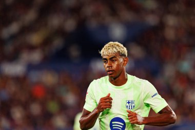 Lamine Yamal, UD Levante ve FC Barcelona takımları arasında Estadio Ciudad de Valencia 'da (Maciej Rogowski)