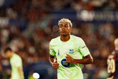 Lamine Yamal, UD Levante ve FC Barcelona takımları arasında Estadio Ciudad de Valencia 'da (Maciej Rogowski)