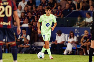 Estadio Ciudad de Valencia 'da UD Levante ve FC Barcelona takımları arasında oynanan LaLiga EA SPORTS maçı sırasında görülen Pedri (Maciej Rogowski)