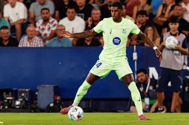 Marcus Rashford, UD Levante ve FC Barcelona takımları arasında Estadio Ciudad de Valencia 'da (Maciej Rogowski)
