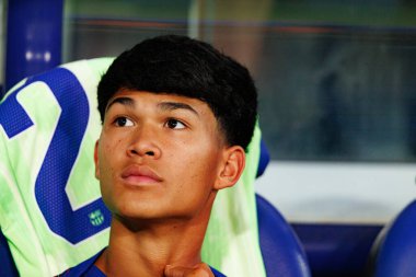 Dro Fernandez, UD Levante ve FC Barcelona takımları arasında Estadio Ciudad de Valencia 'da (Maciej Rogowski)