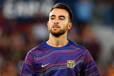 Eric Garcia, UD Levante ve FC Barcelona takımları arasında Estadio Ciudad de Valencia 'da (Maciej Rogowski)