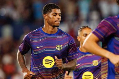 Marcus Rashford, UD Levante ve FC Barcelona takımları arasında Estadio Ciudad de Valencia 'da (Maciej Rogowski)