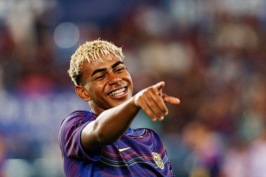 Lamine Yamal, UD Levante ve FC Barcelona takımları arasında Estadio Ciudad de Valencia 'da (Maciej Rogowski)