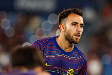 Eric Garcia, UD Levante ve FC Barcelona takımları arasında Estadio Ciudad de Valencia 'da (Maciej Rogowski)