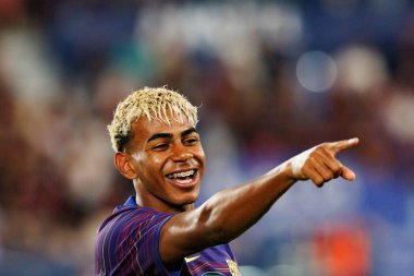Lamine Yamal, UD Levante ve FC Barcelona takımları arasında Estadio Ciudad de Valencia 'da (Maciej Rogowski)