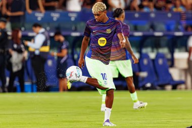 Lamine Yamal, UD Levante ve FC Barcelona takımları arasında Estadio Ciudad de Valencia 'da (Maciej Rogowski)