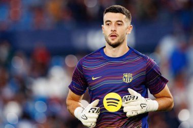 Joan Garcia, UD Levante ve FC Barcelona takımları arasında Estadio Ciudad de Valencia 'da (Maciej Rogowski)