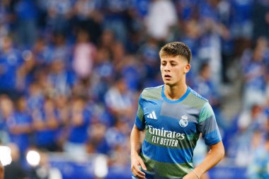 Arda Güler, Real Oviedo ve Real Madrid FC takımları arasında Carlos Tartiere Stadyumu 'nda (Maciej Rogowski)