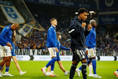 Luka Iliç, Carlos Tartiere Stadyumu 'ndaki Real Oviedo ve Real Madrid FC takımları arasında oynanan LaLiga EA SPORTS maçı sırasında görüldü (Maciej Rogowski)