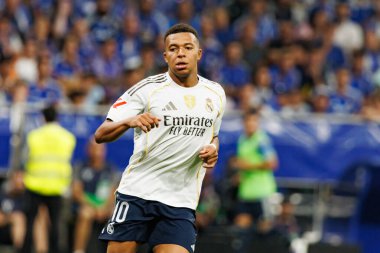 LaLiga EA SPORTS maçında Carlos Tartiere Stadyumu 'ndaki Real Oviedo ve Real Madrid FC takımları arasında Kylian Mbappe görüldü (Maciej Rogowski)
