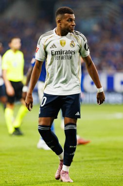 LaLiga EA SPORTS maçında Carlos Tartiere Stadyumu 'ndaki Real Oviedo ve Real Madrid FC takımları arasında Kylian Mbappe görüldü (Maciej Rogowski)