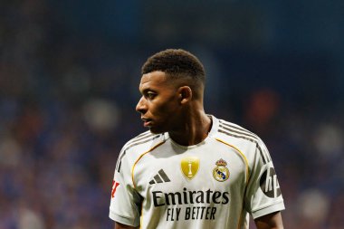 LaLiga EA SPORTS maçında Carlos Tartiere Stadyumu 'ndaki Real Oviedo ve Real Madrid FC takımları arasında Kylian Mbappe görüldü (Maciej Rogowski)