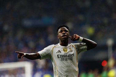 Vinicius Junior, Real Oviedo ve Real Madrid FC takımları arasında oynanan LaLiga EA SPORTS maçında Carlos Tartiere Stadyumu 'nda (Maciej Rogowski)