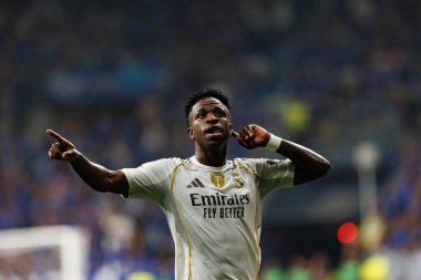 Vinicius Junior, Real Oviedo ve Real Madrid FC takımları arasında oynanan LaLiga EA SPORTS maçında Carlos Tartiere Stadyumu 'nda (Maciej Rogowski)